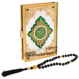 Коран подарочный с чётками "Восток" на арабском языке, Златоуст