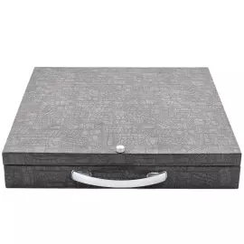 Serpentine and dolerite chess set "Staunton" with marble pieces