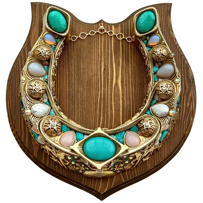 Horseshoe for luck and abundance "Amazonite"