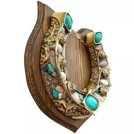 Подкова на удачу и изобилие "Амазонит"