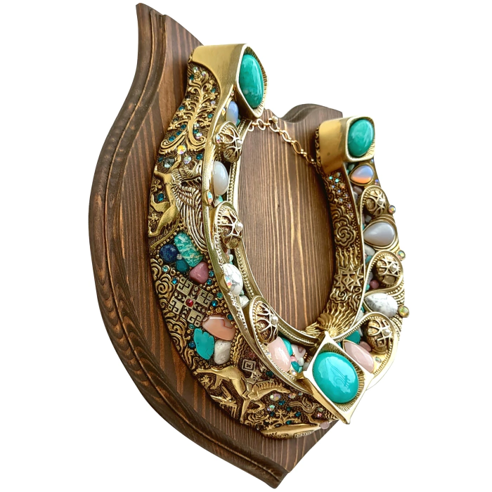 Horseshoe for luck and abundance "Amazonite"