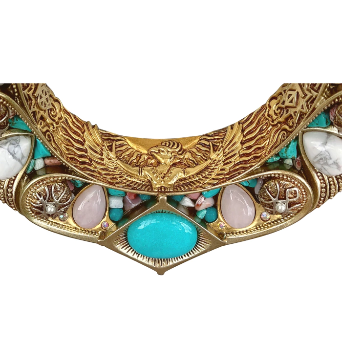 Horseshoe for luck and abundance "Amazonite"