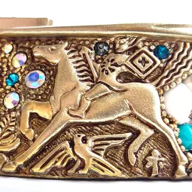 Подкова на удачу и изобилие "Амазонит"