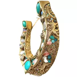 Подкова на удачу и изобилие "Амазонит"