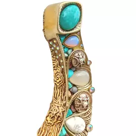 Подкова на удачу и изобилие "Амазонит"