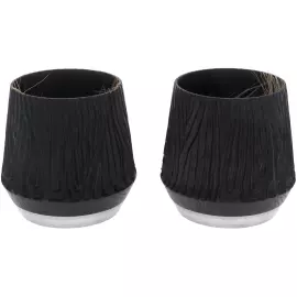 Набор стаканов из ребристого мореного дуба "Wave" на 2 персоны