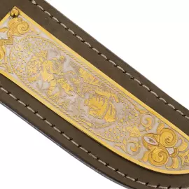 Охотничий набор с ножом "Охотники на привале" на 3 персоны, Златоуст