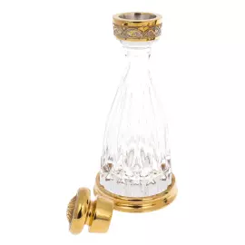 Икорно-водочный набор на агате "Купец с осетром" на 3 персоны, Златоуст