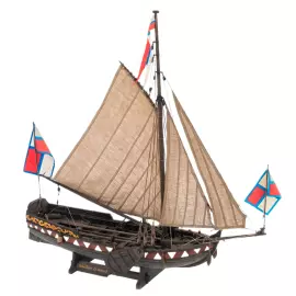 The ship made of stained oak "Boat of Peter the Great"