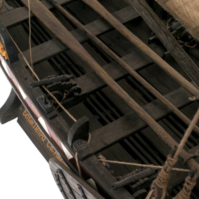 The ship made of stained oak "Boat of Peter the Great"
