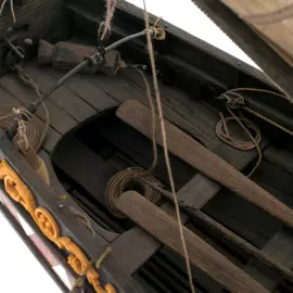 The ship made of stained oak "Boat of Peter the Great"