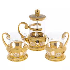 Френч-пресс  для чая "Чаепитие" на 2 персоны, Златоуст