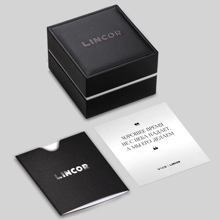 Lincor UNI 4133 beige wristwatch