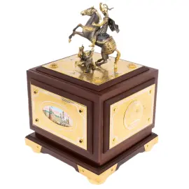 Сейф украшенный "Георгий Победоносец" большой, Златоуст