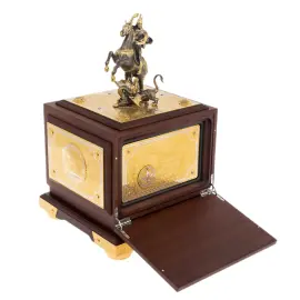 Сейф украшенный "Георгий Победоносец" большой, Златоуст