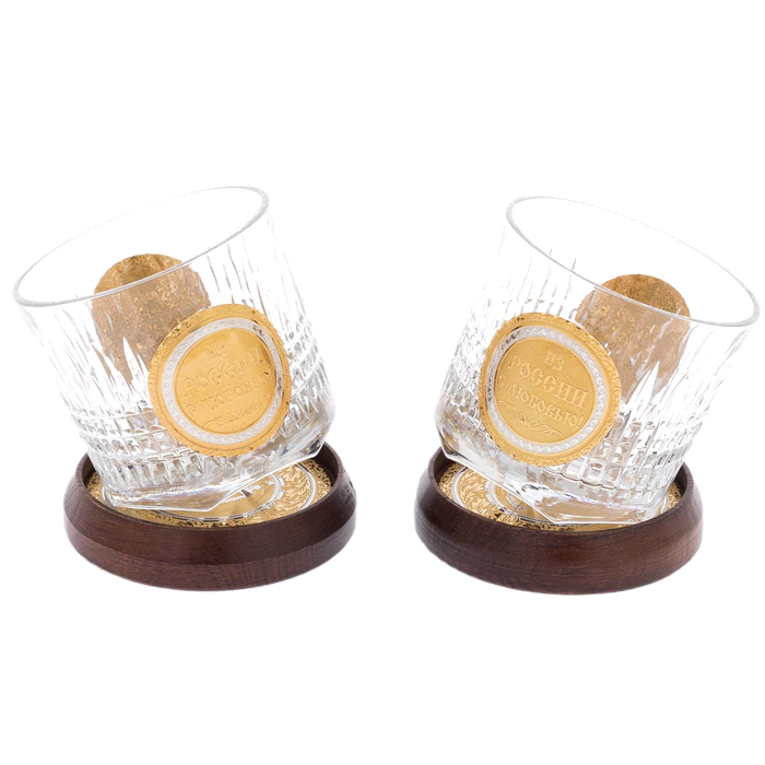 Whiskey set "From Russia with love" for 2 persons, Zlatoust