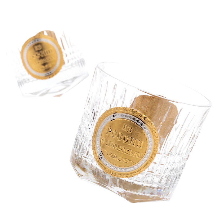 Whiskey set "From Russia with love" for 2 persons, Zlatoust