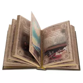 Книга в кожаном переплете "Крылатые выражения" на подставке, Златоуст2