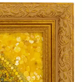 Икона из янтарной мозаики "Казанская Божией Матери"