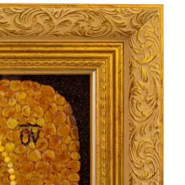 Икона из янтарной мозаики "Семистрельная"