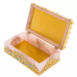 Ларец из розового кварца "Нежность" Златоуст