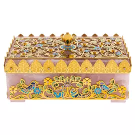 Ларец из розового кварца "Нежность" Златоуст