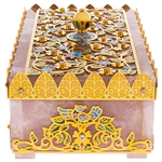 Rose quartz casket "Tenderness" Zlatoust