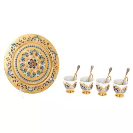 Набор кофейный "Ландыш" на 4 персоны, Златоуст