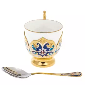 Набор кофейный "Ландыш" на 4 персоны, Златоуст