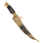 Набор для водки "Рысь" с ножом, на 3 персоны, Златоуст