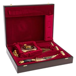 Набор для водки "Рысь" с ножом, на 3 персоны, Златоуст