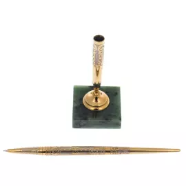 Ручка "Статус" на подставке из нефрита, Златоуст
