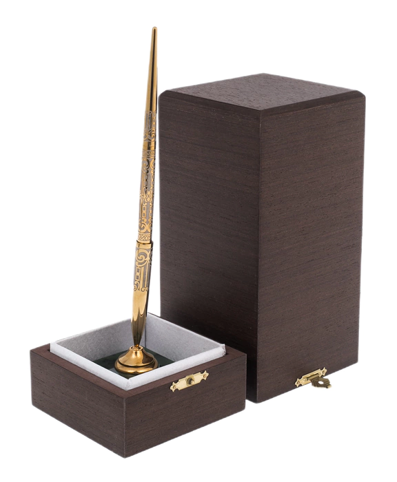 The "Status" pen on a jade stand, Zlatoust