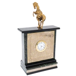 Настольный набор из змеевика и долерита "Лошадь" Златоуст