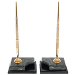 Настольный набор из змеевика и долерита "Лошадь" Златоуст