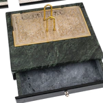 Настольный набор из змеевика и долерита "Лошадь" Златоуст