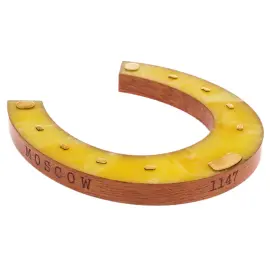 Сувенир из янтаря "Янтарная подкова. Москва" в подарочном футляре