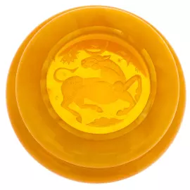 Шкатулка из янтаря "Бык"