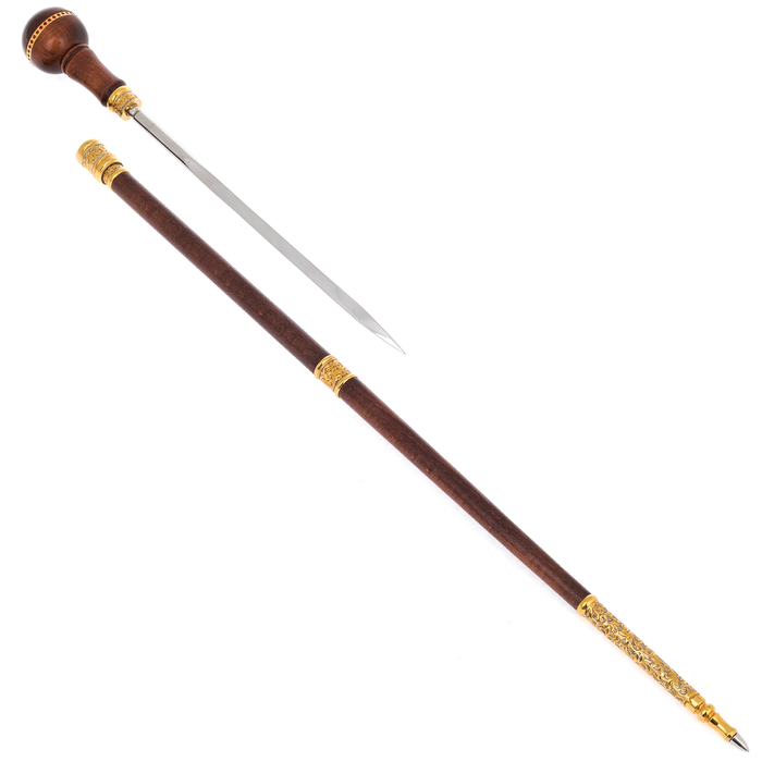Walking stick with stiletto "Classic" Zlatoust