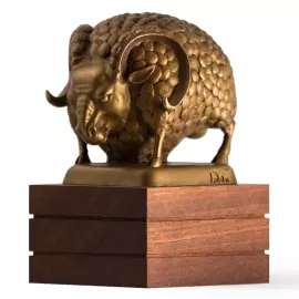 Авторская миниатюра из бронзы "Вожак"