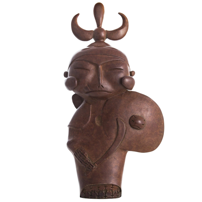 The author's miniature made of bronze "Warrior"