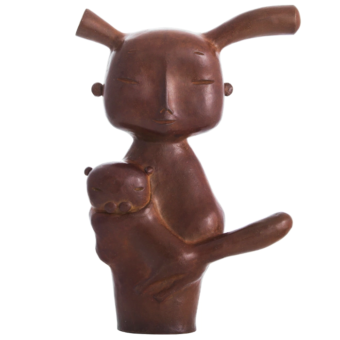 The author's miniature made of bronze "Girl"