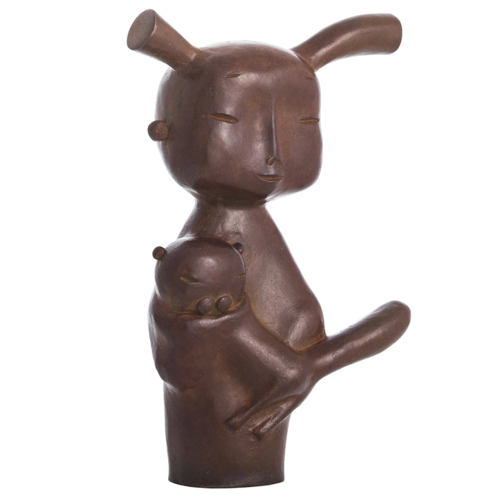 The author's miniature made of bronze "Girl"