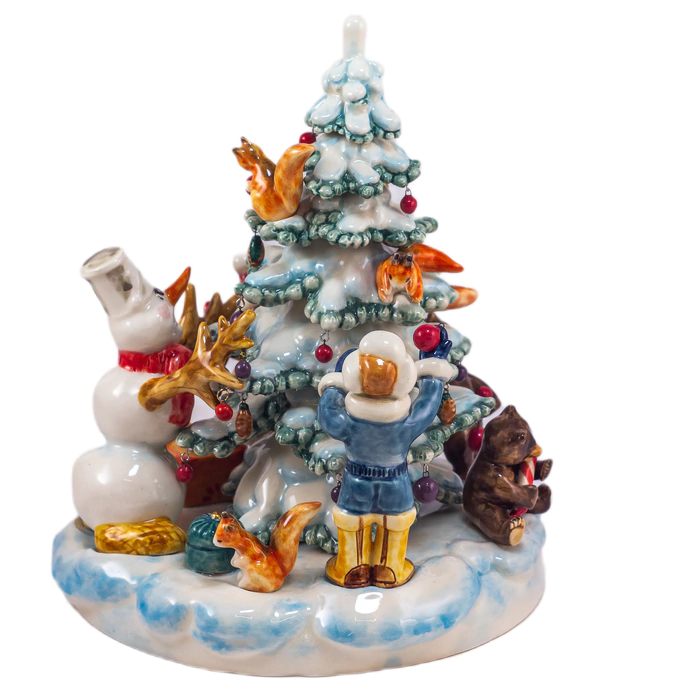 Porcelain Christmas tree "Lesnaya Skazka"