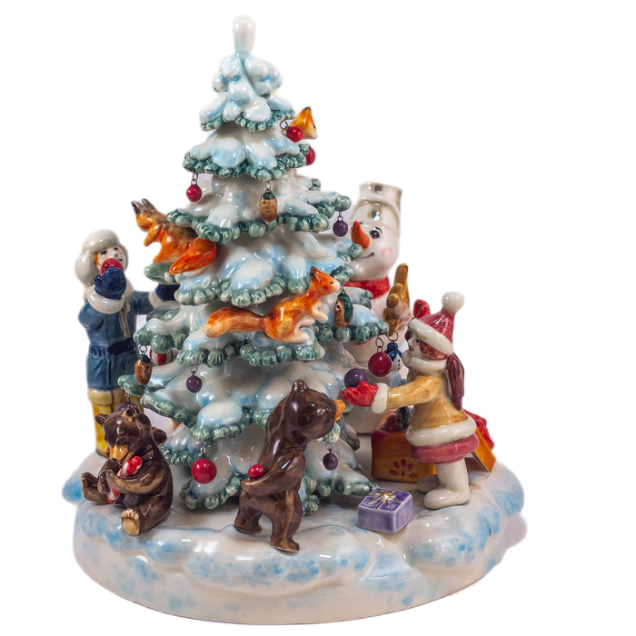 Porcelain Christmas tree "Lesnaya Skazka"