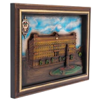 Carved oak panel "Lubyanka"