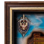 Carved oak panel "Lubyanka"