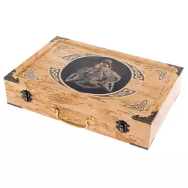 Набор для чистки оружия из карельской березы "Волк" малый