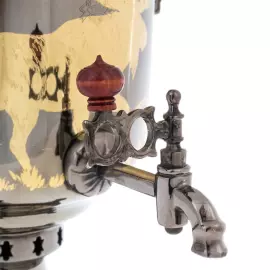 Самовар угольный "Лось" на 5 л., с трубой