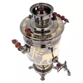 Самовар угольный "Лось" на 5 л., с трубой